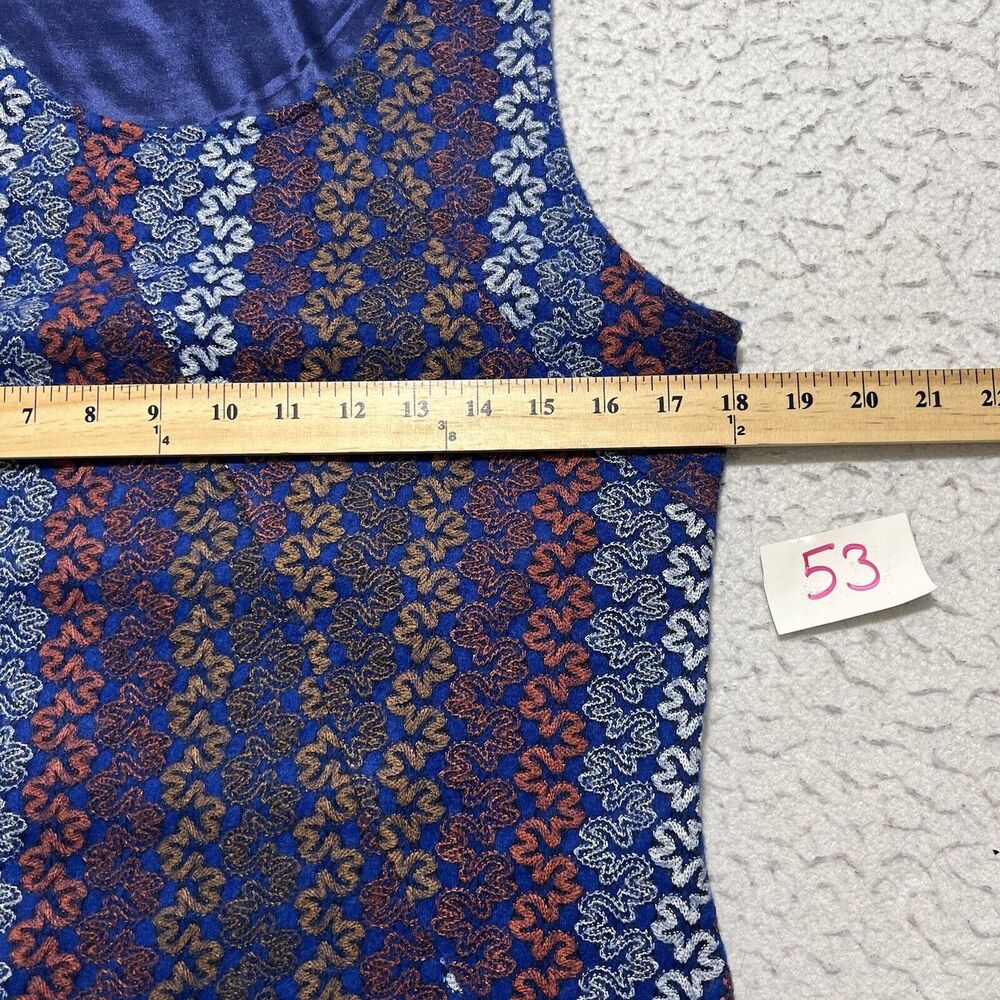 Hem & Thread Women's Large Sleeveless Fit & Flare Mini Dress Navy Blue Lined - Picture 7 of 11